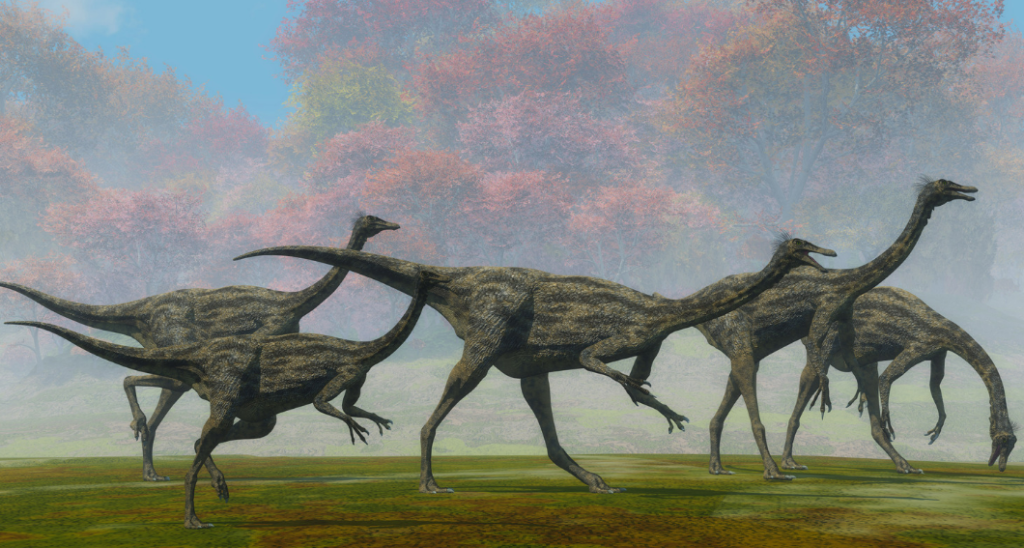Gallimimus - Known for its ostrich-like appearance and swift feet.
